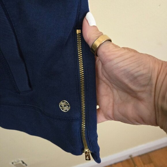 Lilly Pulitzer NWT Beach Comber Pullover Low Tide Navy Luxletic Size XXL - Picture 10 of 14